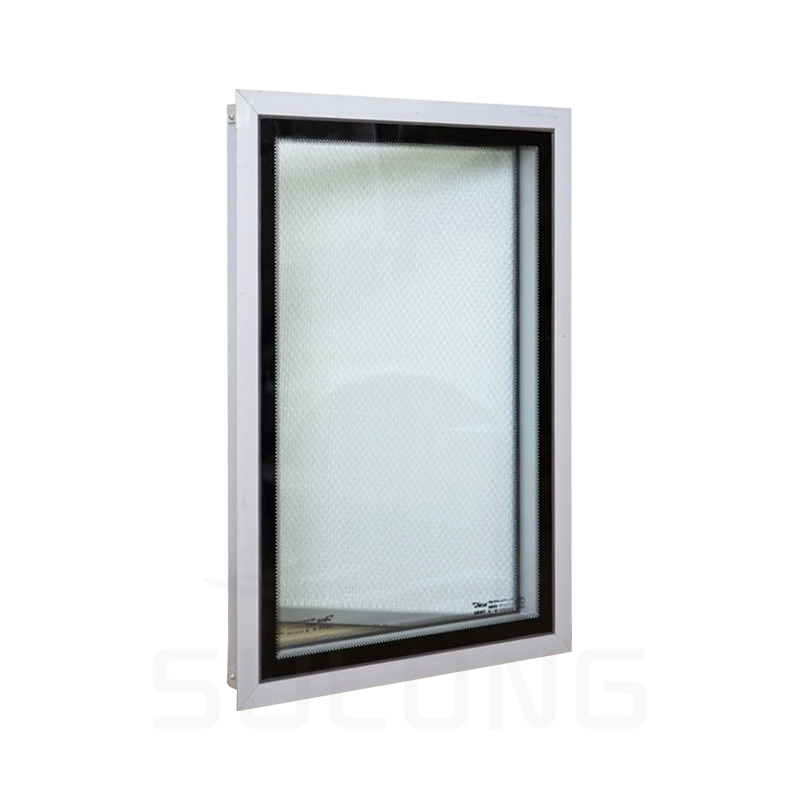 Clamp-on isolert glass renromsvindu